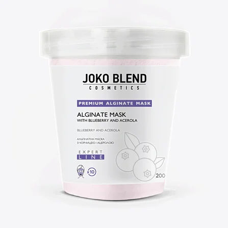 Maschera all’alginato al mirtillo e acerola Joko Blend