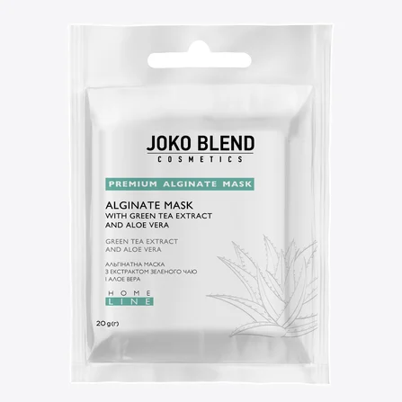Maschera all’alginato lenitiva al tè verde e aloe vera Joko Blend