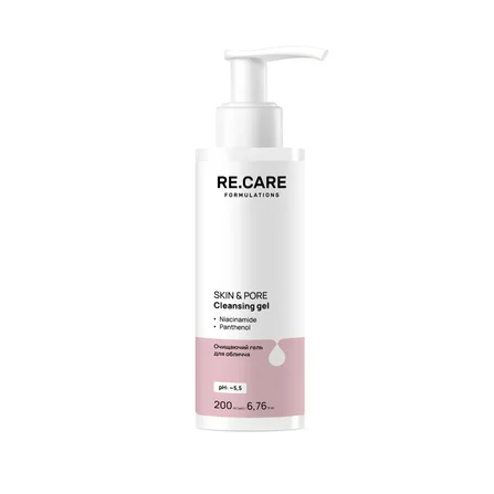 Gel detergente viso Skin & Pore Cleansing Gel RE.CARE
