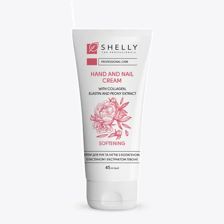 Crema per mani e unghie con collagene, elastina ed estratto di peonia Shelly
