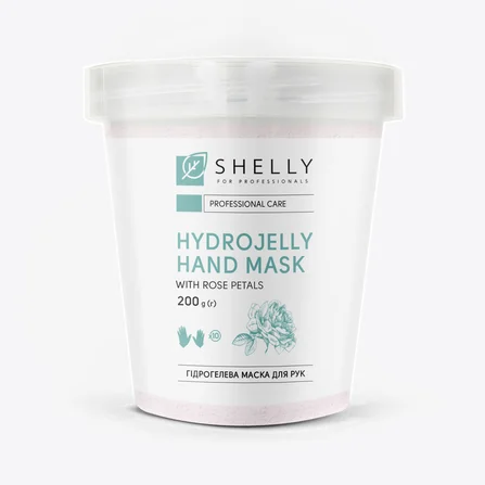 Maschera idrogel per mani con petali di rosa Shelly