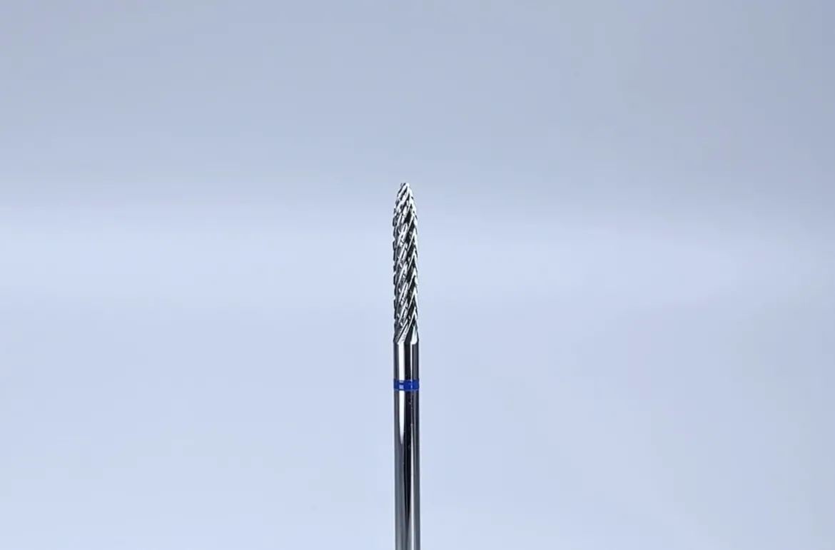 Punta de fresa de carburo de tungsteno KWARK – Cónica 2,3 mm, azul — Photo 2