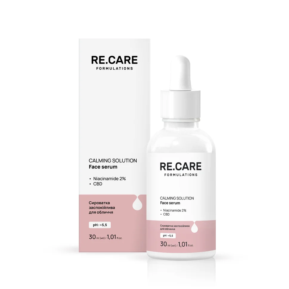 Siero viso lenitivo Calming Solution Face Serum RE.CARE