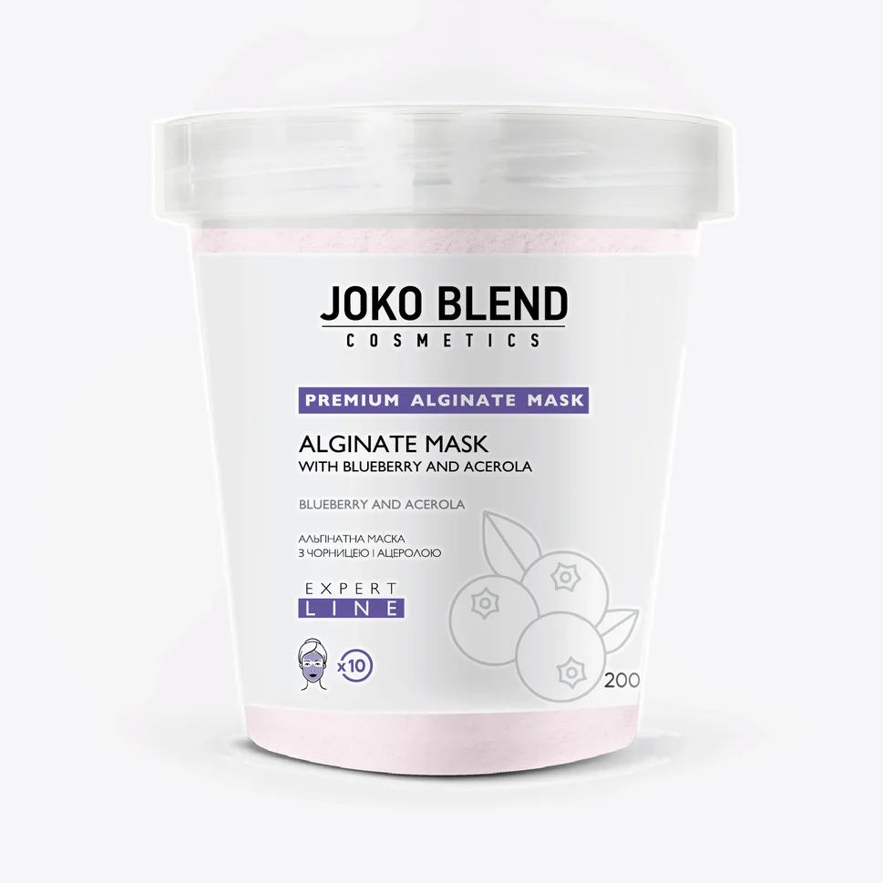 Maschera all’alginato al mirtillo e acerola Joko Blend