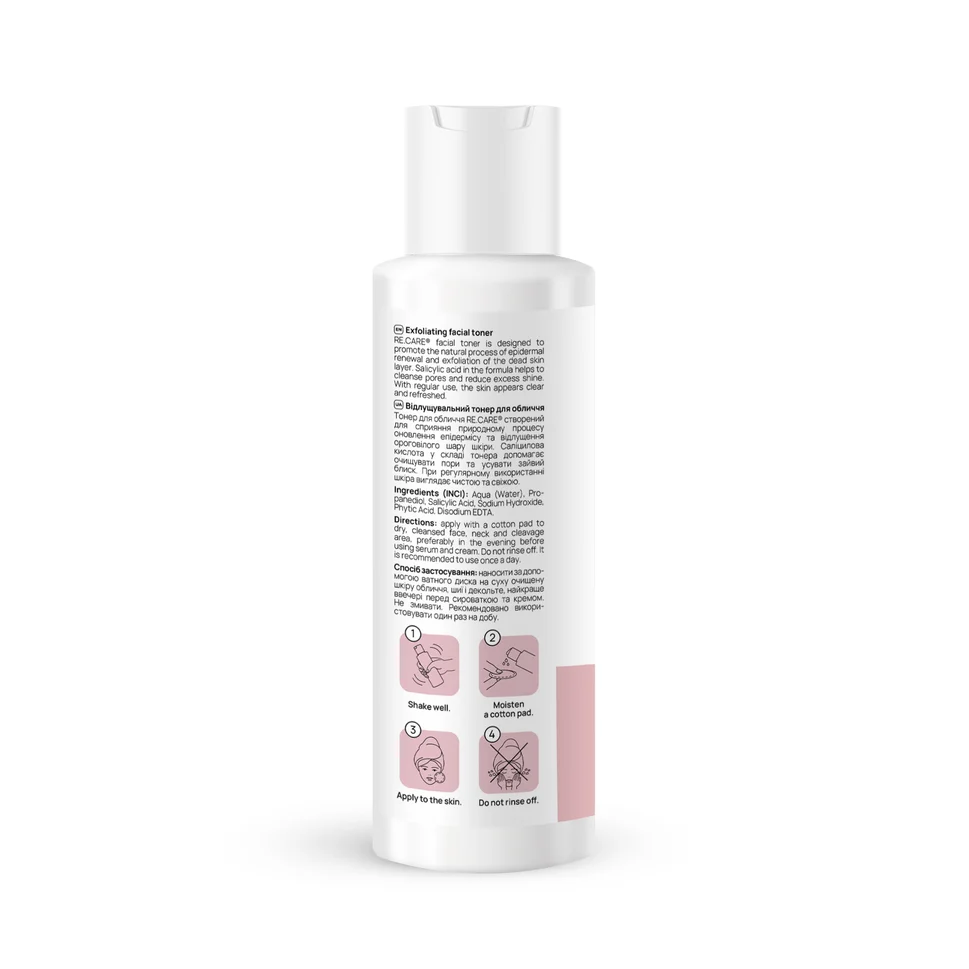 Tonico viso esfoliante Exfoliating Face Toner RE.CARE
