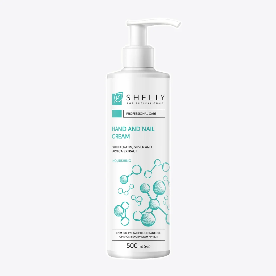 Crema per mani e unghie con cheratina, argento ed estratto di arnica Shelly