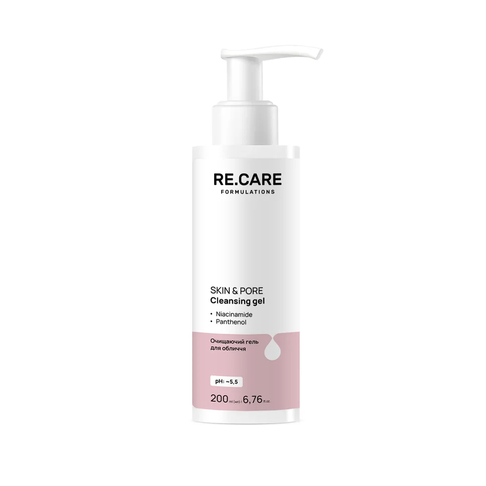 Gel detergente viso Skin & Pore Cleansing Gel RE.CARE