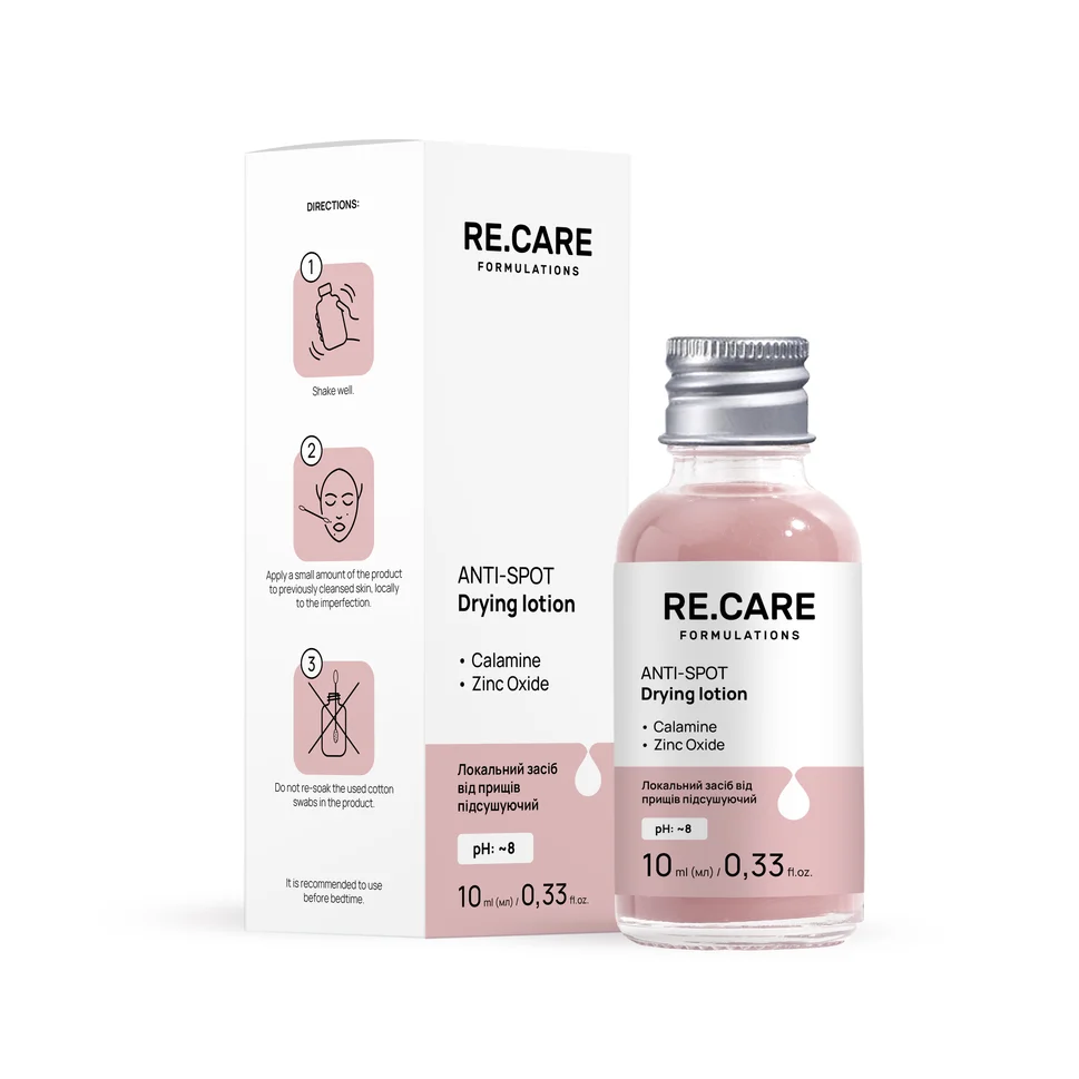 Lozione localizzata asciugante Anti-Pimple Drying Lotion RE.CARE