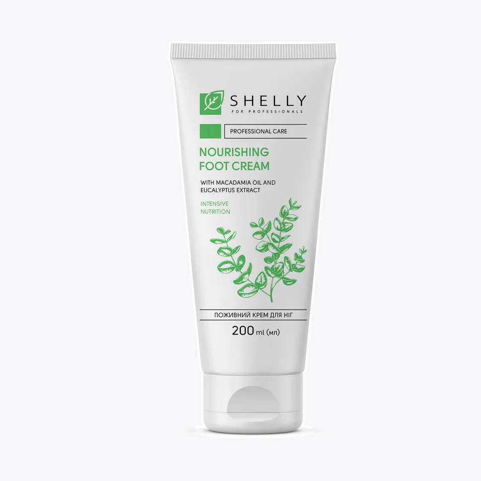Crema piedi nutriente con olio di macadamia ed estratto di eucalipto Shelly