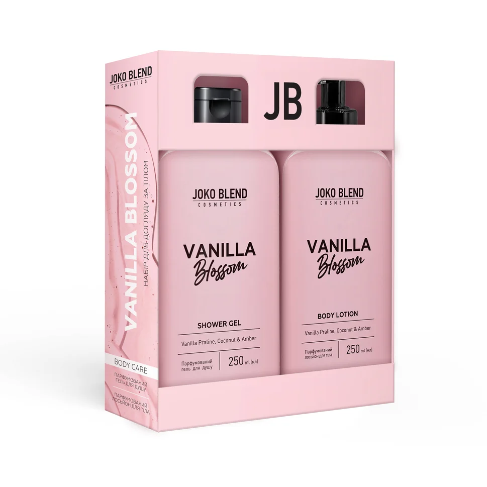 Set regalo gel doccia e lozione corpo Vanilla Blossom Joko Blend