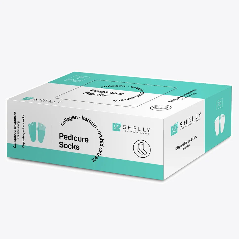 Set calzini monouso per pedicure Shelly 25 paia