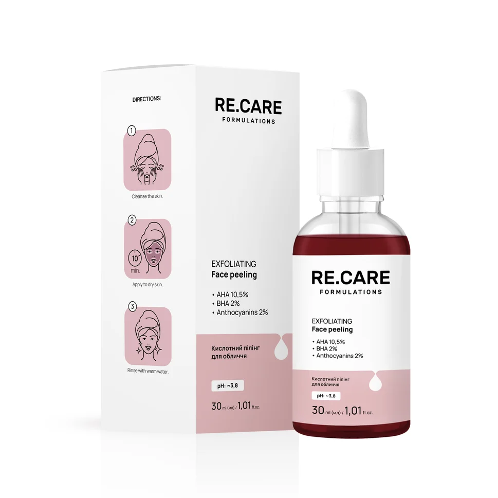 Peeling acido viso Exfoliating Face Peeling RE.CARE