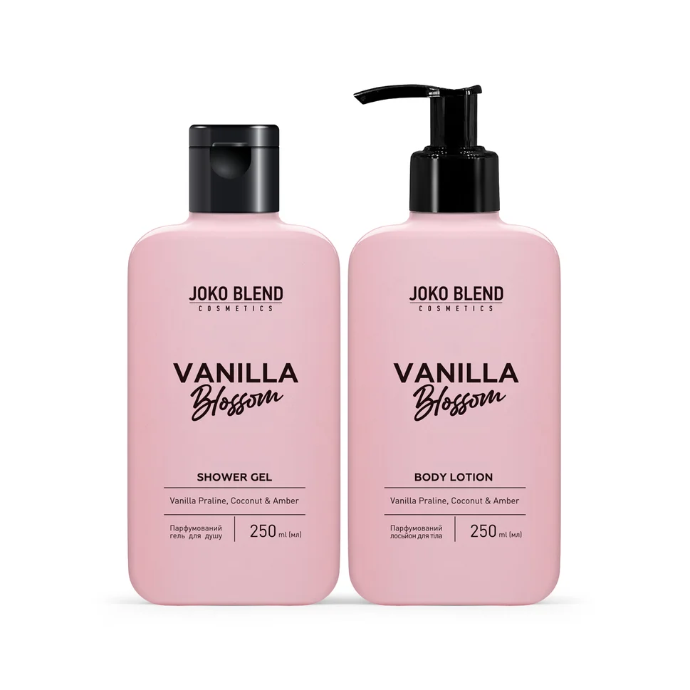 Set regalo gel doccia e lozione corpo Vanilla Blossom Joko Blend