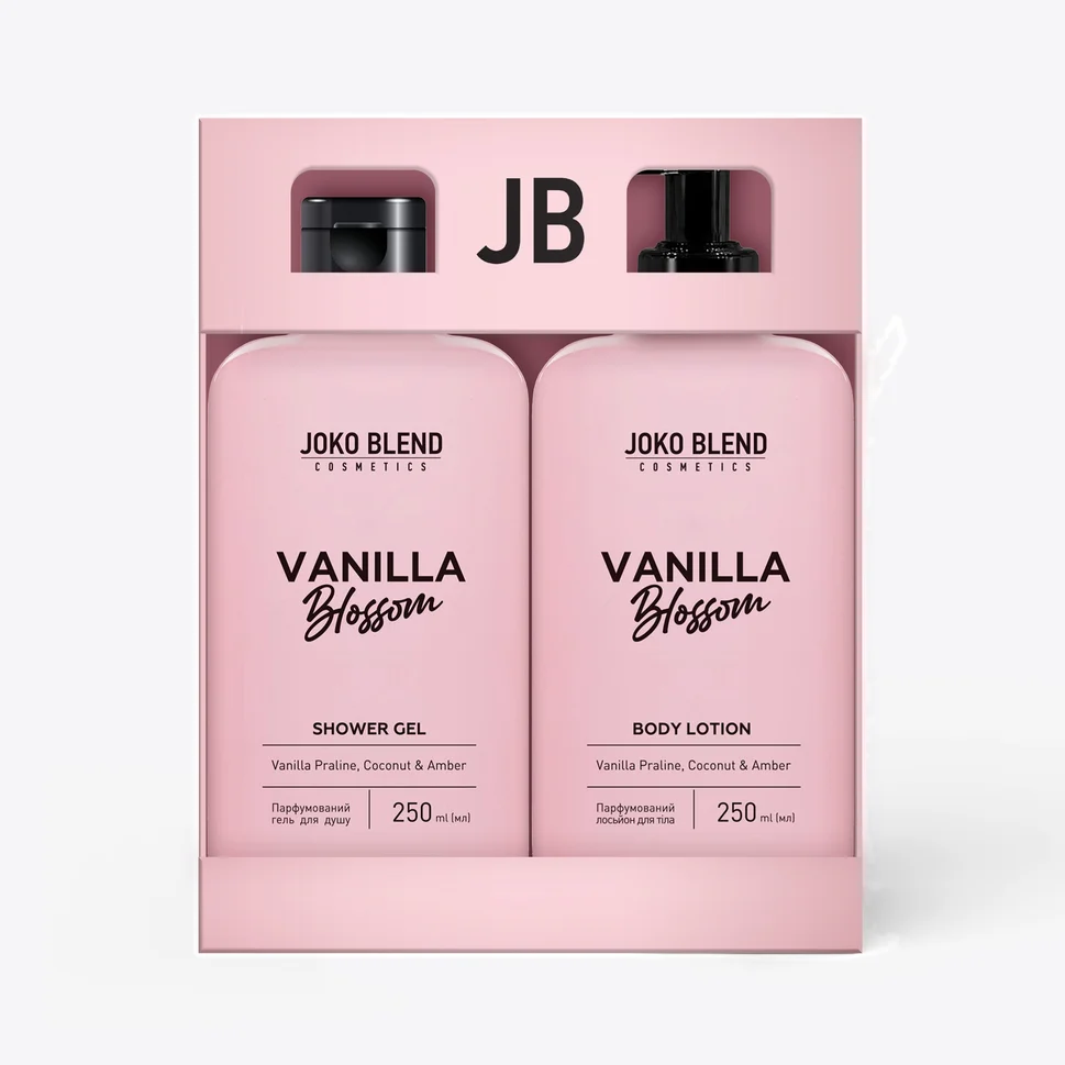 Set regalo gel doccia e lozione corpo Vanilla Blossom Joko Blend