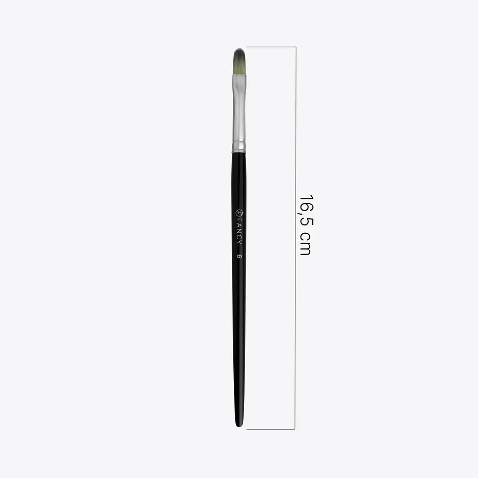 Grey Flat Poly Gel/Gel Brush #6