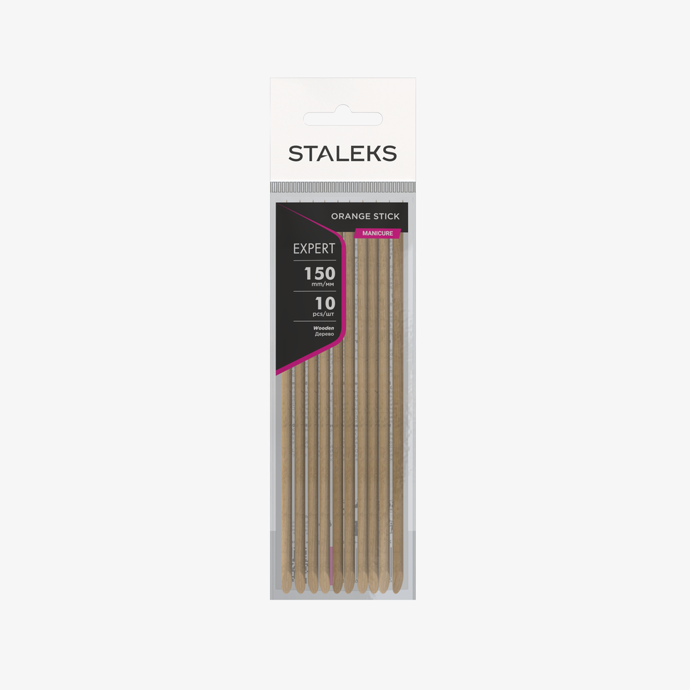 Palito naranja EXPERT de madera de 150 mm (10 uds.)