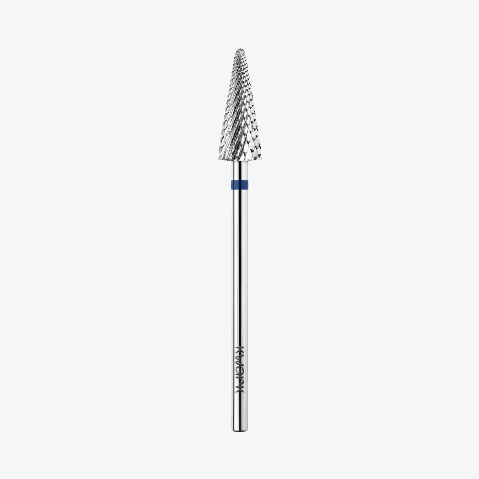 Punta de fresa de carburo de tungsteno KWARK – Cónica de 6 mm, azul — Photo 1