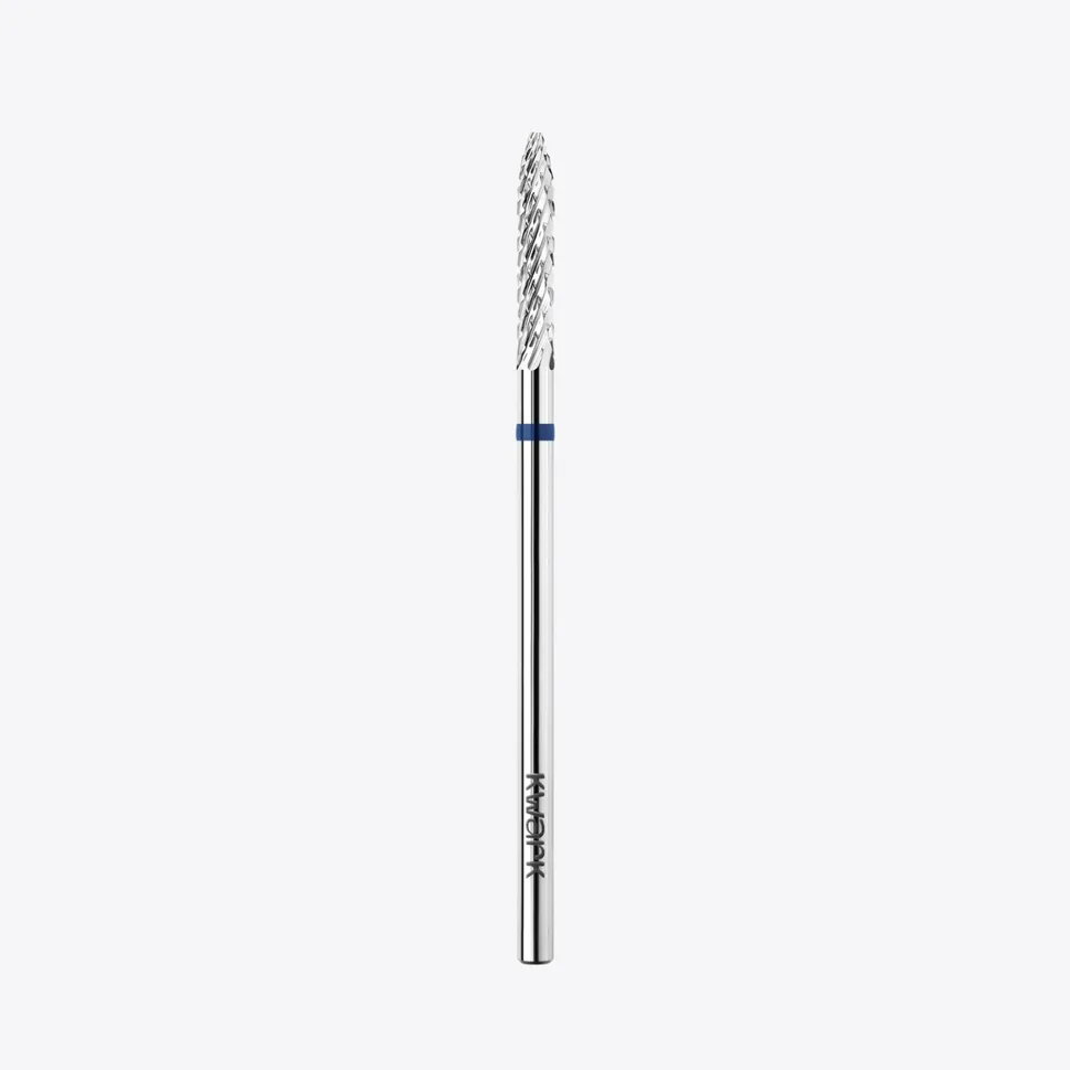 Punta de fresa de carburo de tungsteno KWARK – Cónica 2,3 mm, azul — Photo 1