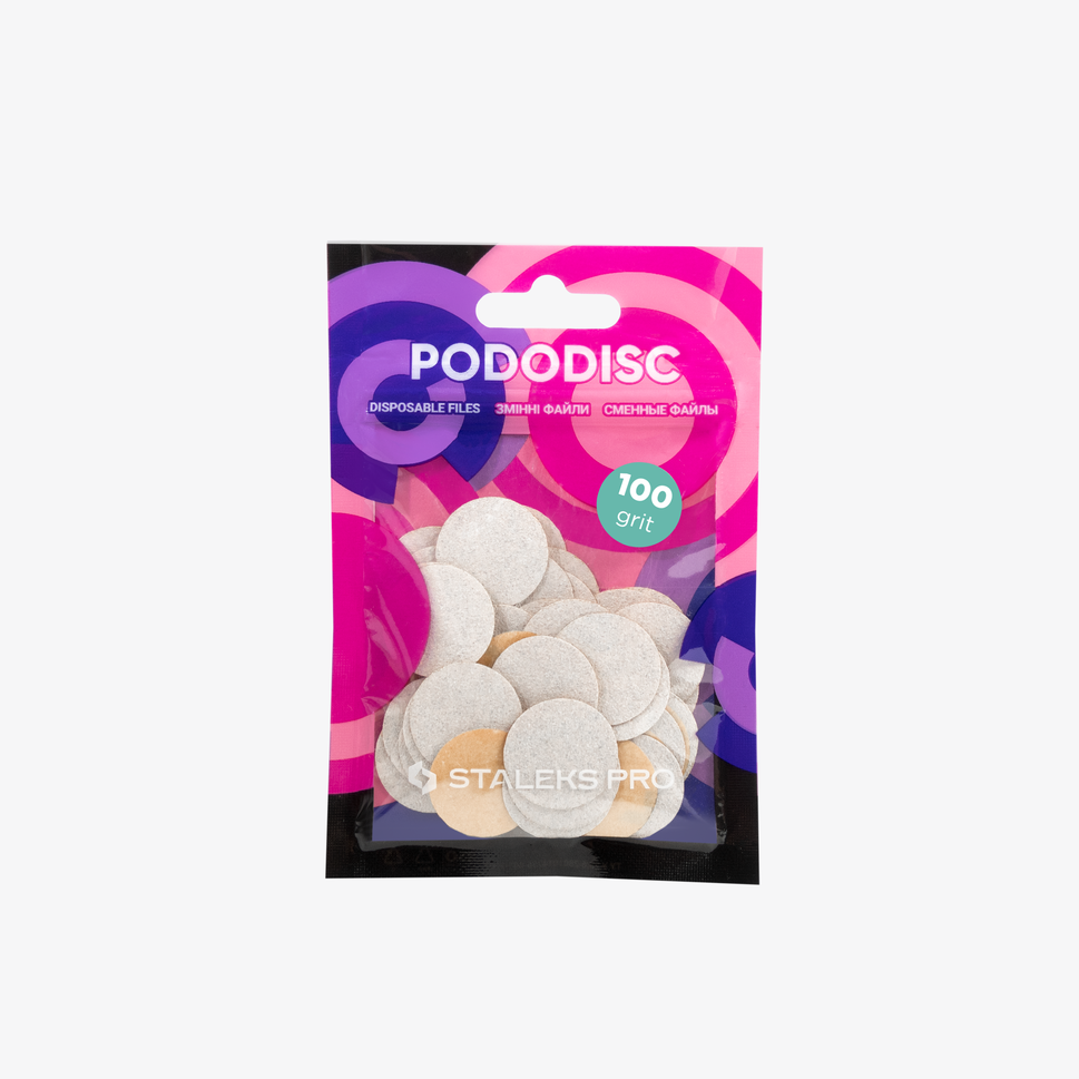 Limas de recambio para el disco de pedicura PODODISC STALEKS PRO M, grano 100 (50 uds.)