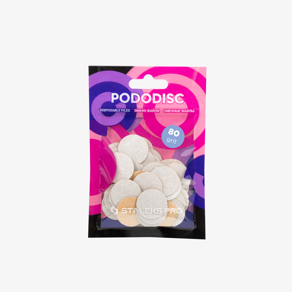 Ersatzfeilen für die PODODISC STALEKS PRO M-Pedicure-Scheibe, Körnung 80 (50 Stück)