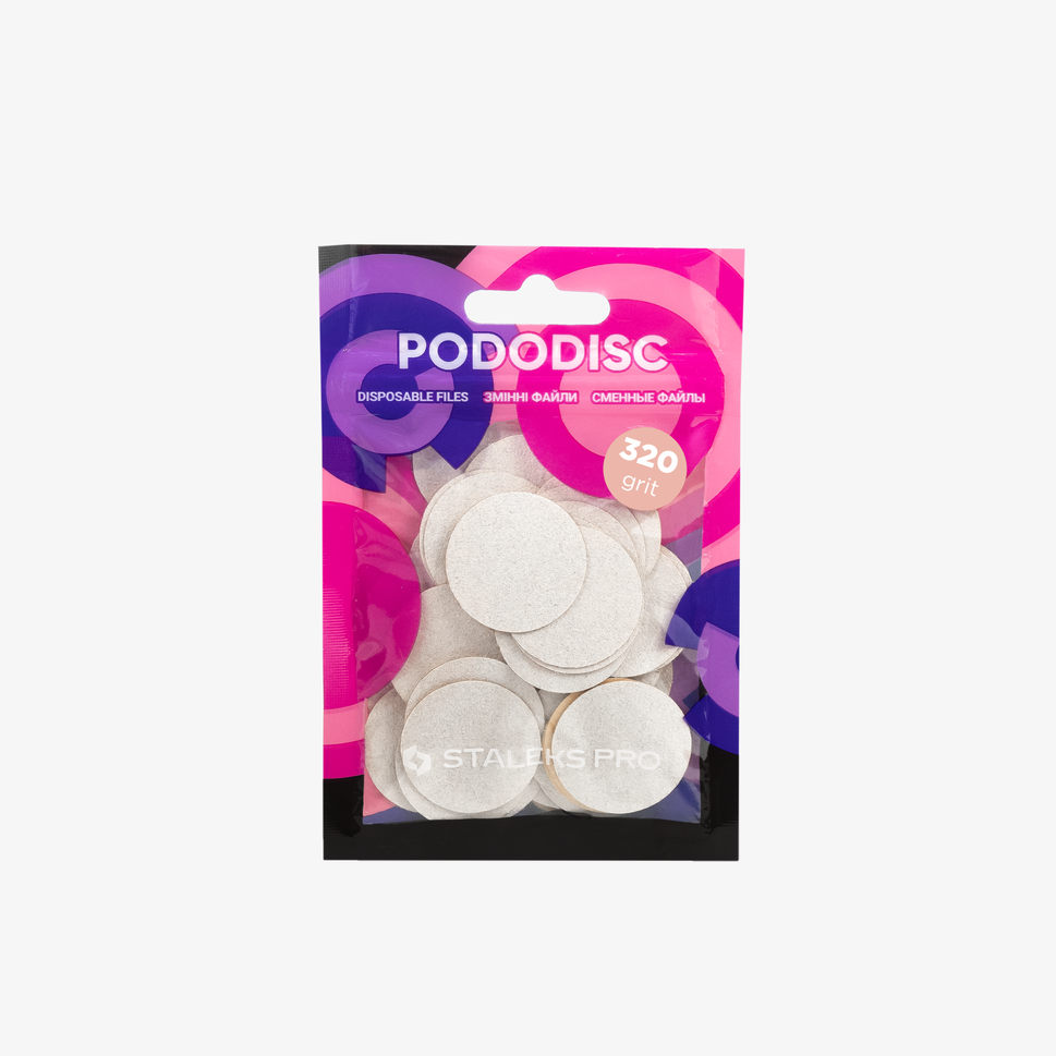 Limas de recambio para el disco de pedicura PODODISC STALEKS PRO L, grano 320 (50 uds.)