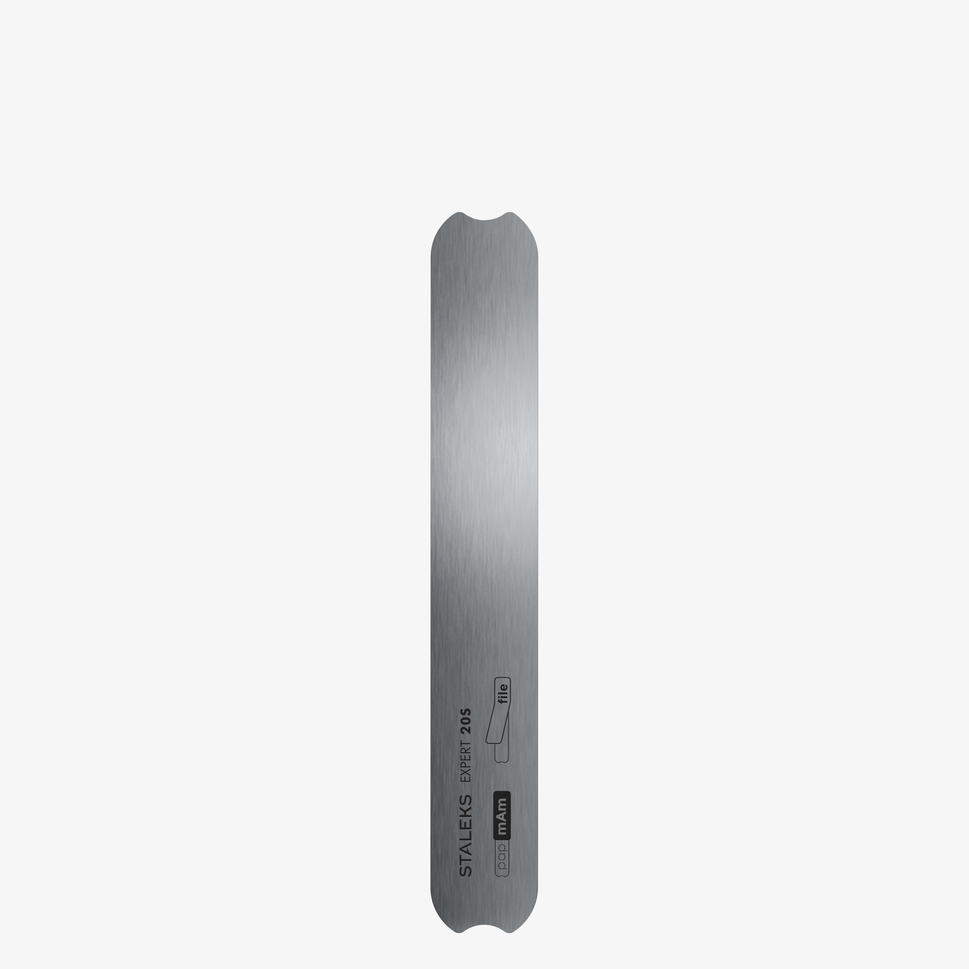 Base metálica recta para la lima de uñas EXPERT 20s (130 mm)