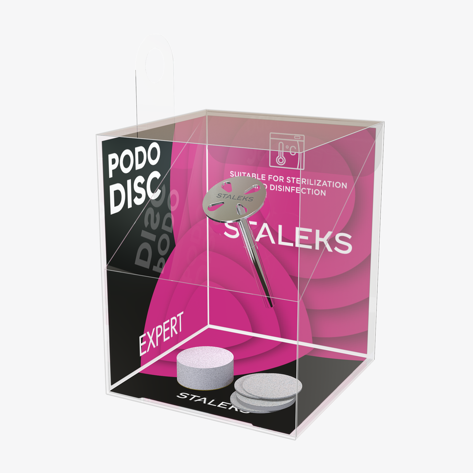 PODODISC XS EXPERT Pedicure Disc and Set of 5 Disposable 180-Grit Files (10 mm)