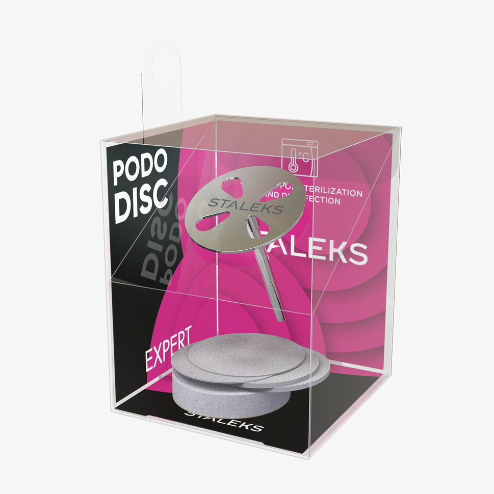 Disco para pedicura PODODISC M EXPERT y juego de limas desechables de grano 180, 5 unidades (20 mm)