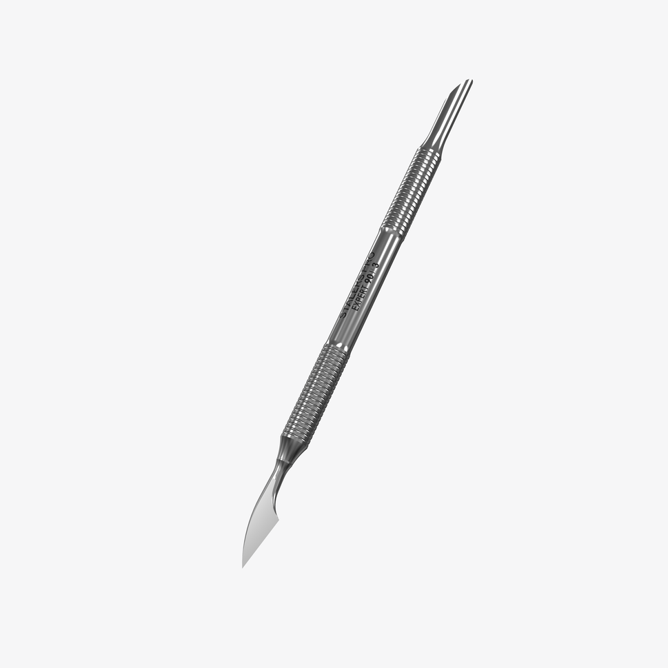 Nagelhautschieber EXPERT 90 TYPE 3 (abgeschrägter Nagelhautschieber und Reiniger)