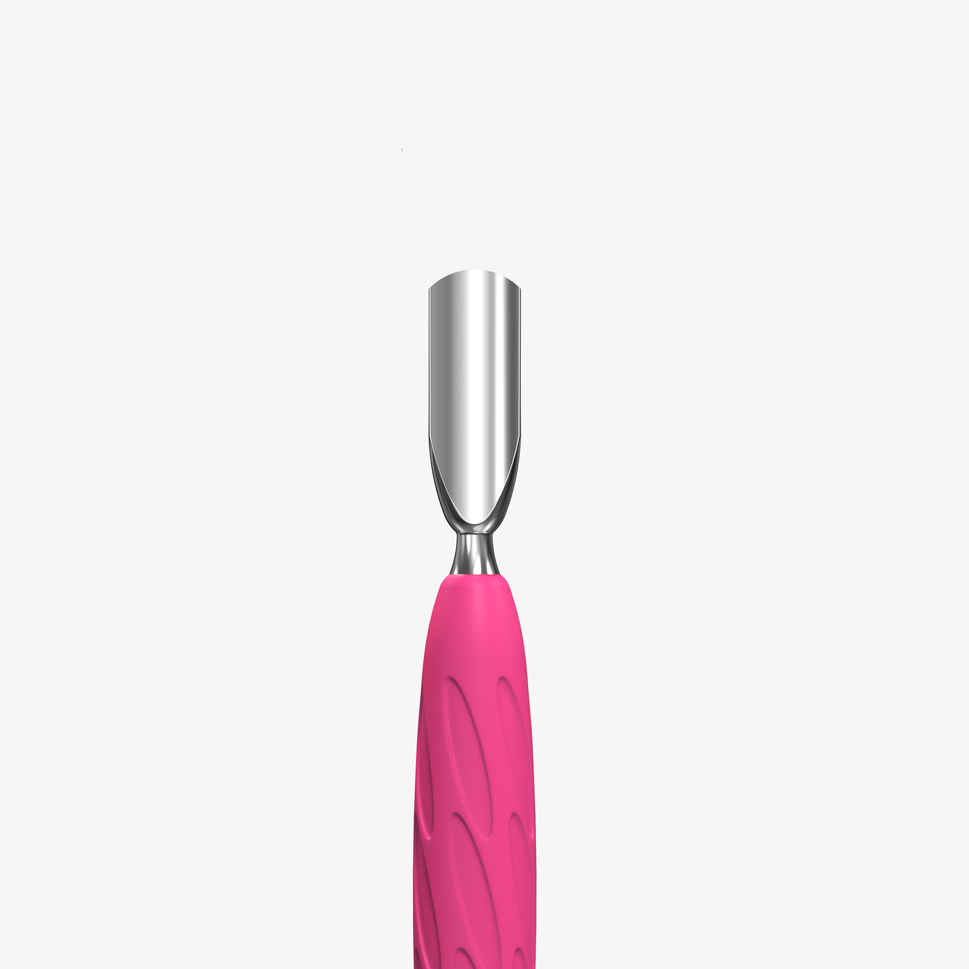 UNIQ 10 TYPE 5 Gummy Cuticle Pusher with Silicone Handle (Tapered, Rounded Pusher and Straight Blade) — Photo 2