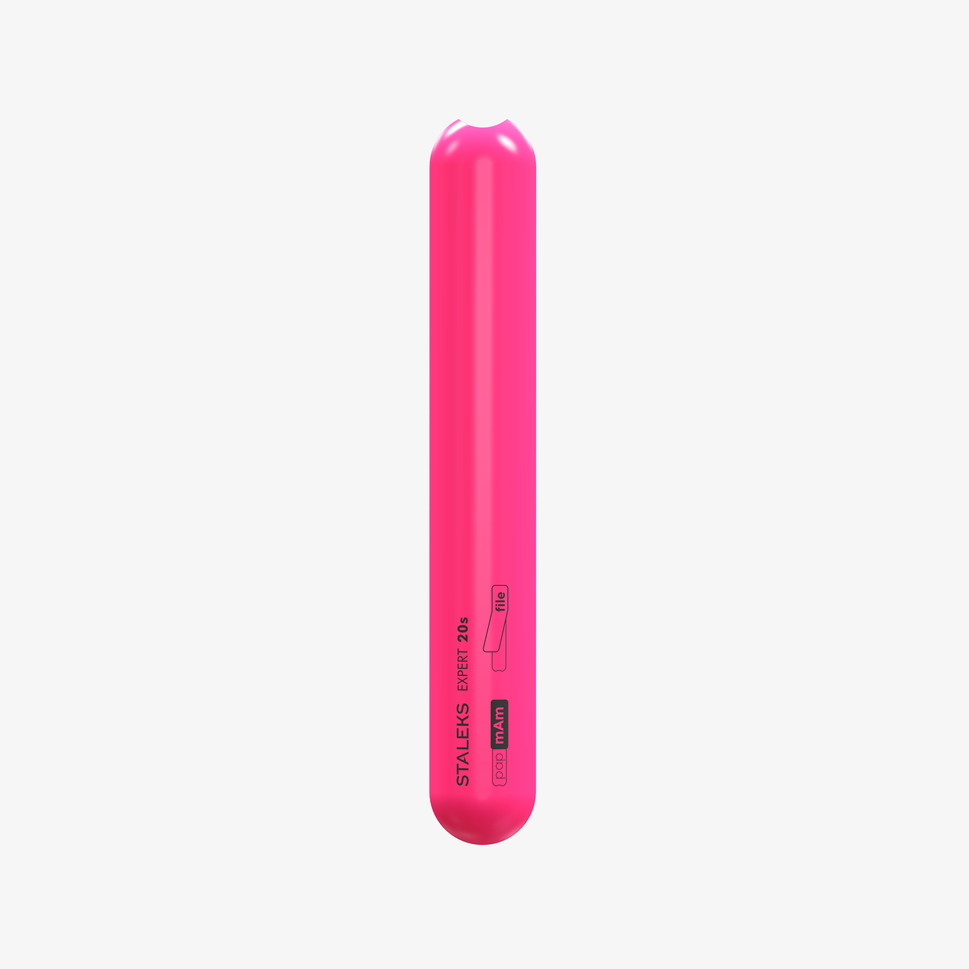 Base recta biselada de plástico para la lima de uñas EXPERT 20s (130 mm)