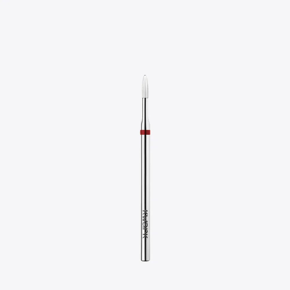 Punta de fresa de carburo de tungsteno KWARK Easy Open de Nail Батя – 1,6 mm, roja — Photo 1