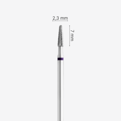 PUNTA PROFESSIONALE IN CARBURO, FASCIA VIOLA