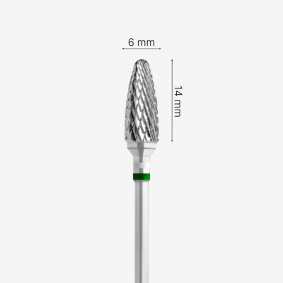 PUNTA PROFESSIONALE IN CARBURO, FASCIA BIANCO/VERDE, PER MANCINI
