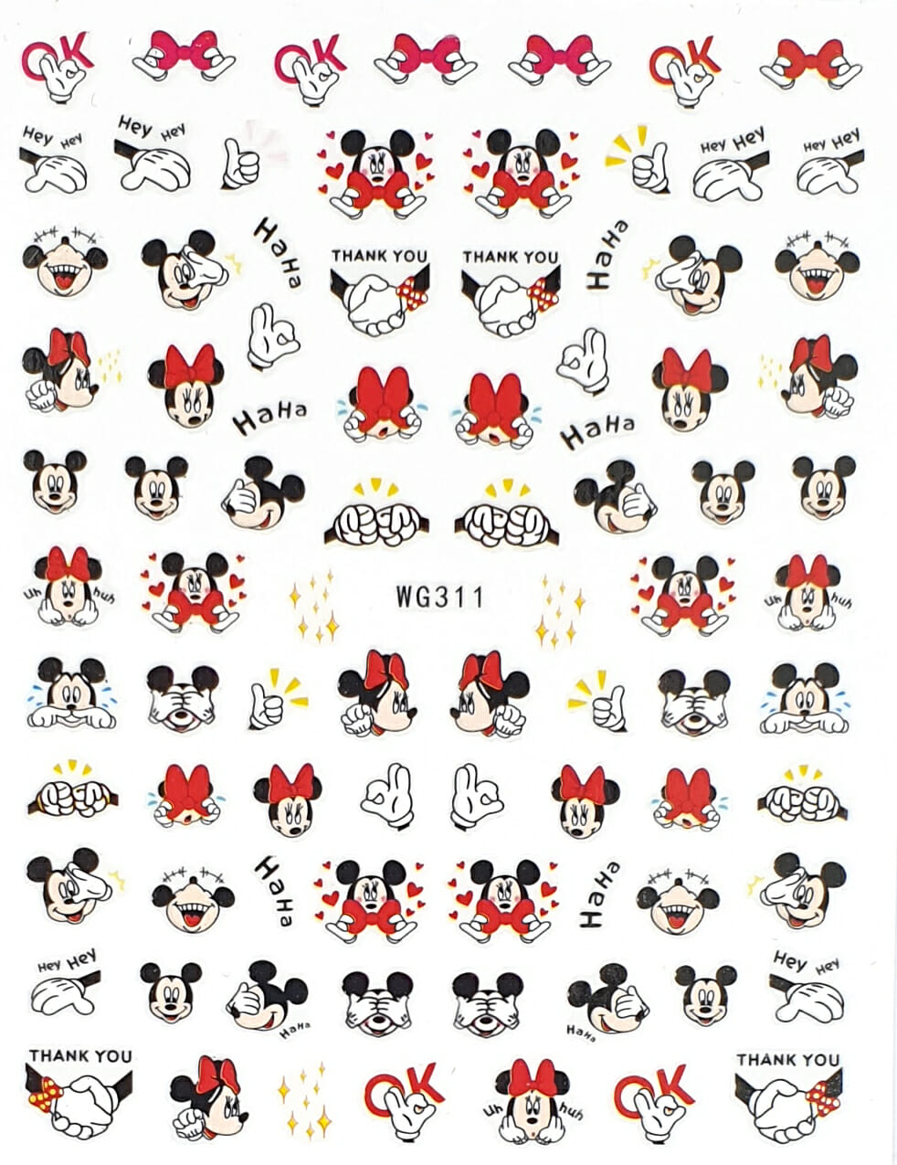 MICKEY & MINNIE WG-311 • For Nails Italia